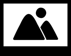 Photo Interface Symbol With Mountains And Moon View In A Rectangle Stencil Svg Vector, Free Vectors File